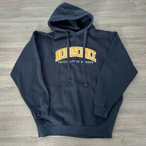 University of Windsor Hoodie Neuroscience Program Hoodie Navy and Yellow